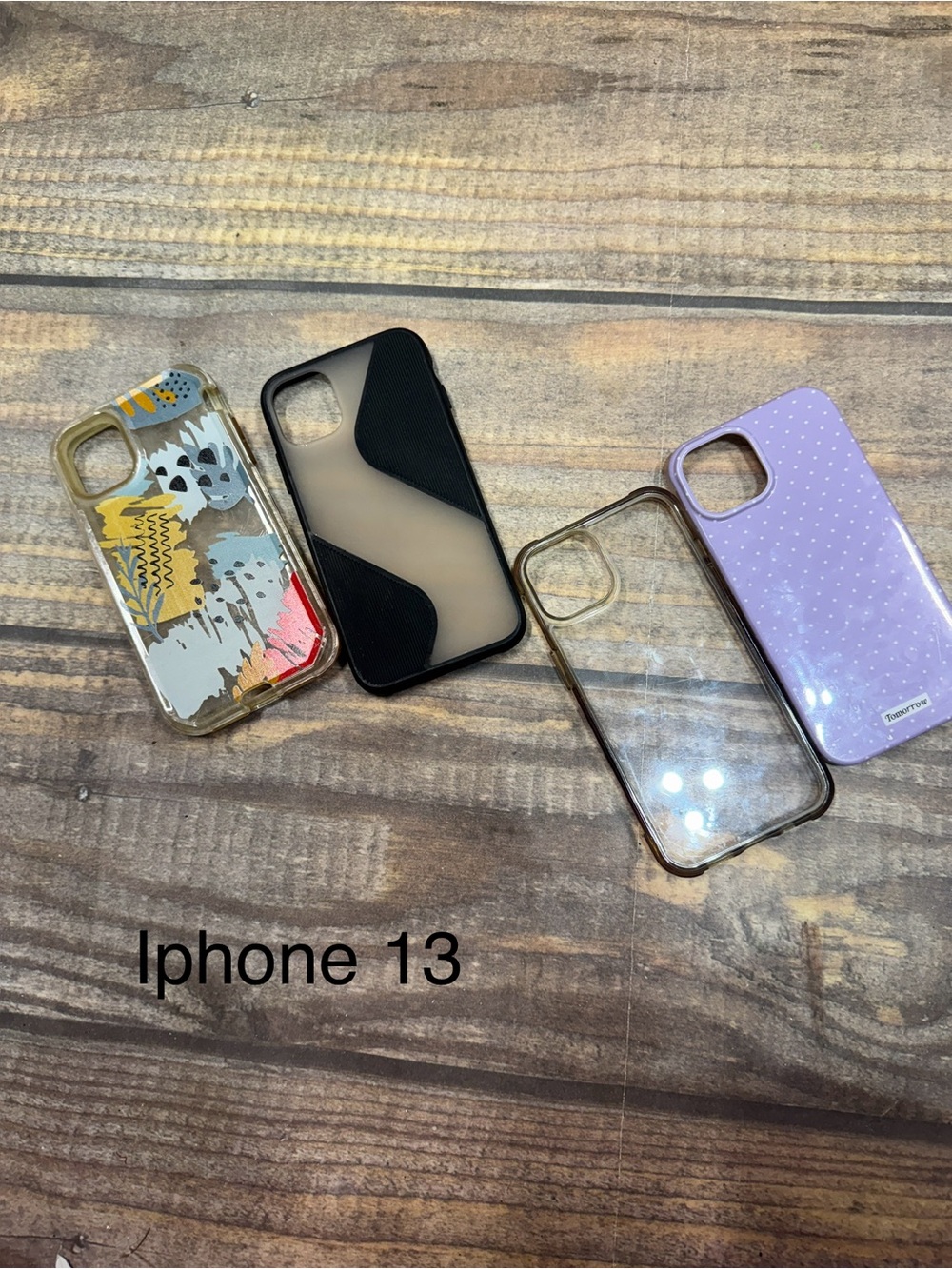 iPhone 13 Protective Case - Purple, Clear, Black, Patterned Options